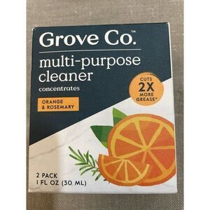 Grove Co Multi-Purpose Cleaner‎ Concentrate, Orange & Rosemary 2pk